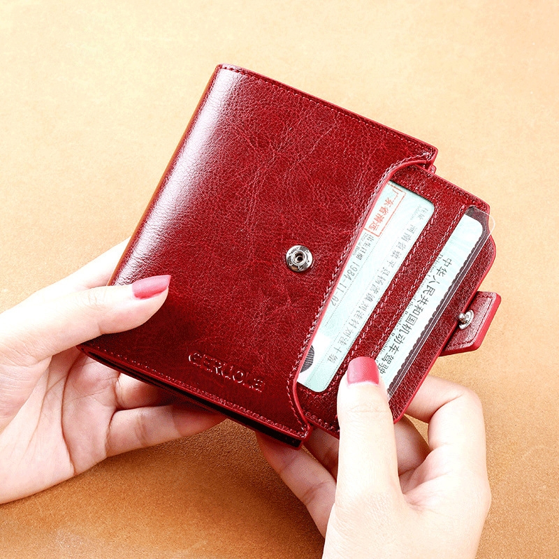 Ví Nữ Mini Da Bò Cao Cấp Chống Đánh Cắp Thông Tin Thẻ TVNN377