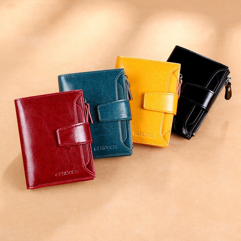 Ví Nữ Mini Da Bò Cao Cấp Chống Đánh Cắp Thông Tin Thẻ TVNN377