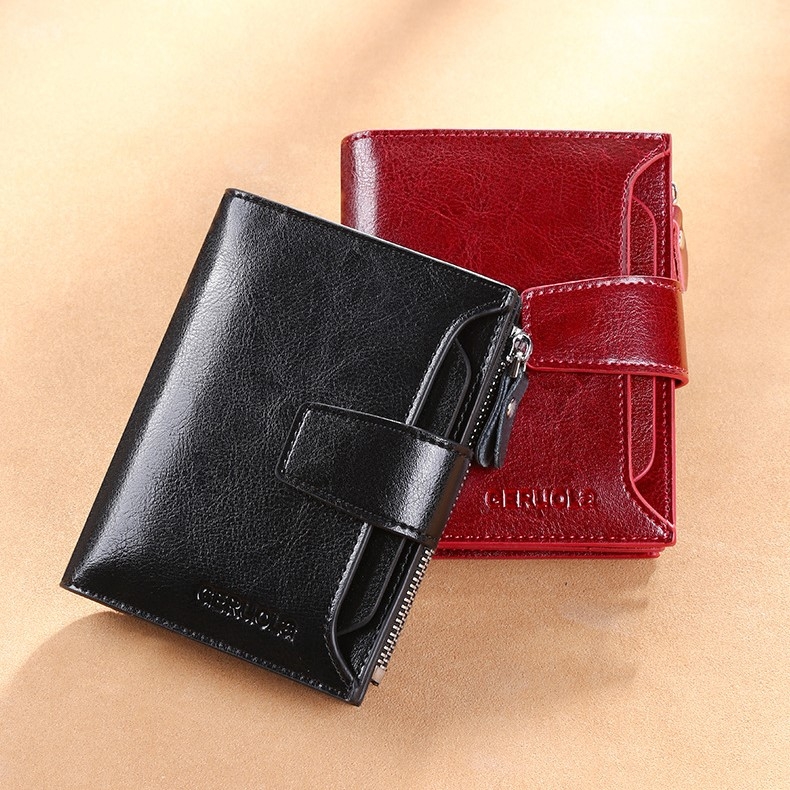 Ví Nữ Mini Da Bò Cao Cấp Chống Đánh Cắp Thông Tin Thẻ TVNN377