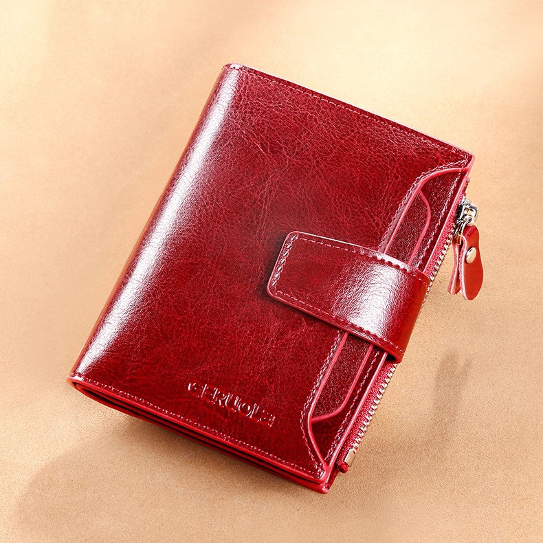 Ví Nữ Mini Da Bò Cao Cấp Chống Đánh Cắp Thông Tin Thẻ TVNN377