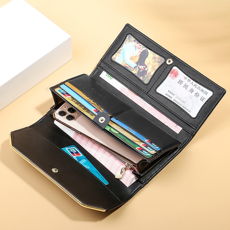 Ví Nữ Dài Da Bò Cao Cấp Chống Đánh Cắp Thông Tin Thẻ TVNN378