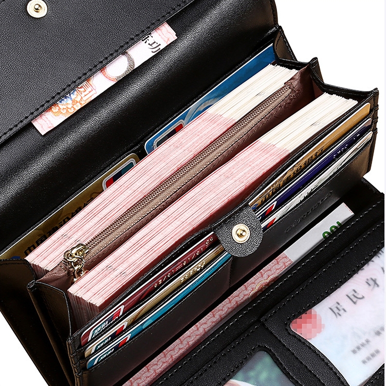 Ví Nữ Dài Da Bò Cao Cấp Chống Đánh Cắp Thông Tin Thẻ TVNN378