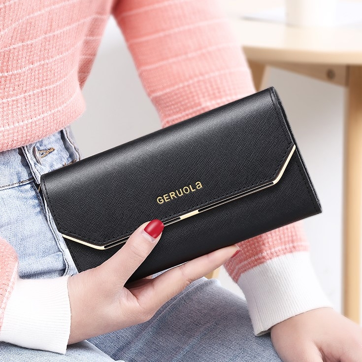 Ví Nữ Dài Da Bò Cao Cấp Chống Đánh Cắp Thông Tin Thẻ TVNN378