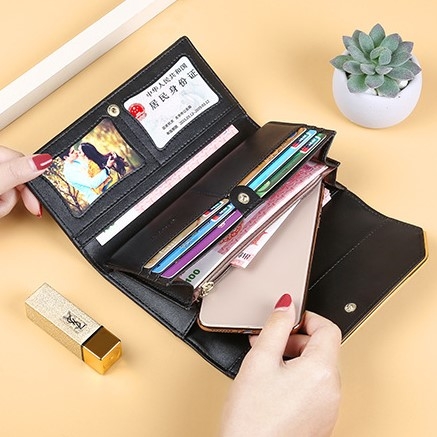 Ví Nữ Dài Da Bò Cao Cấp Chống Đánh Cắp Thông Tin Thẻ TVNN378