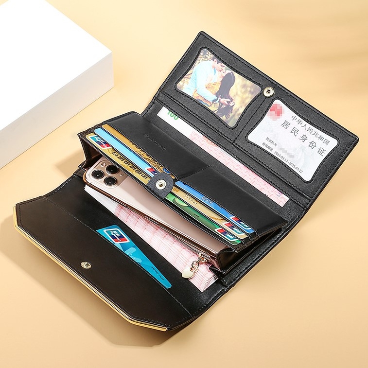 Ví Nữ Dài Da Bò Cao Cấp Chống Đánh Cắp Thông Tin Thẻ TVNN378