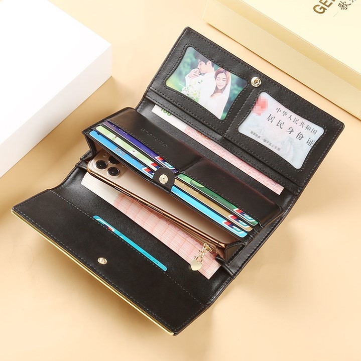 Ví Nữ Dài Da Bò Cao Cấp Chống Đánh Cắp Thông Tin Thẻ TVNN379