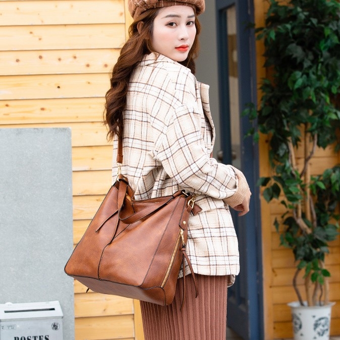 Túi Xách Nữ Đeo Vai Cao Cấp Phong Cách Cổ Điển Âu Mỹ TVNN382