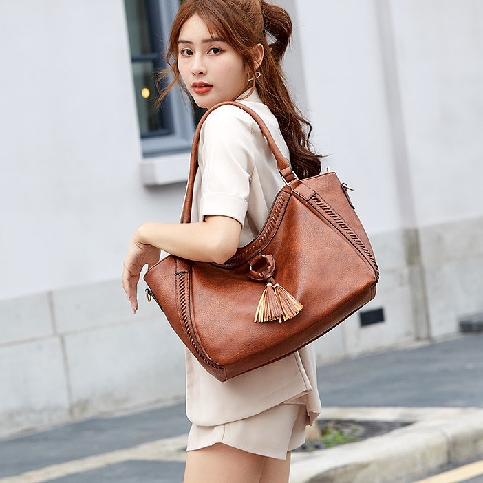 Túi Xách Nữ Đeo Vai Cao Cấp Phong Cách Cổ Điển Âu Mỹ TVNN383