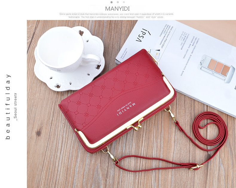 Ví Cầm Tay Nữ Dài Đeo Chéo Cao Cấp Sang Trọng Phong Cách Hàn Quốc TVNN396