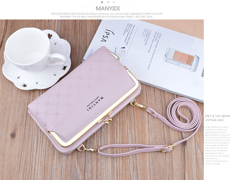 Ví Cầm Tay Nữ Dài Đeo Chéo Cao Cấp Sang Trọng Phong Cách Hàn Quốc TVNN396