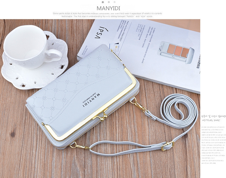 Ví Cầm Tay Nữ Dài Đeo Chéo Cao Cấp Sang Trọng Phong Cách Hàn Quốc TVNN396