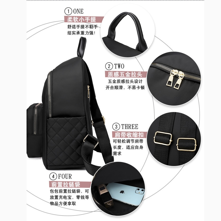 Balo Nữ Thời Trang Vải Oxford Cao Cấp Phong Cách Hàn Quốc TVNN416
