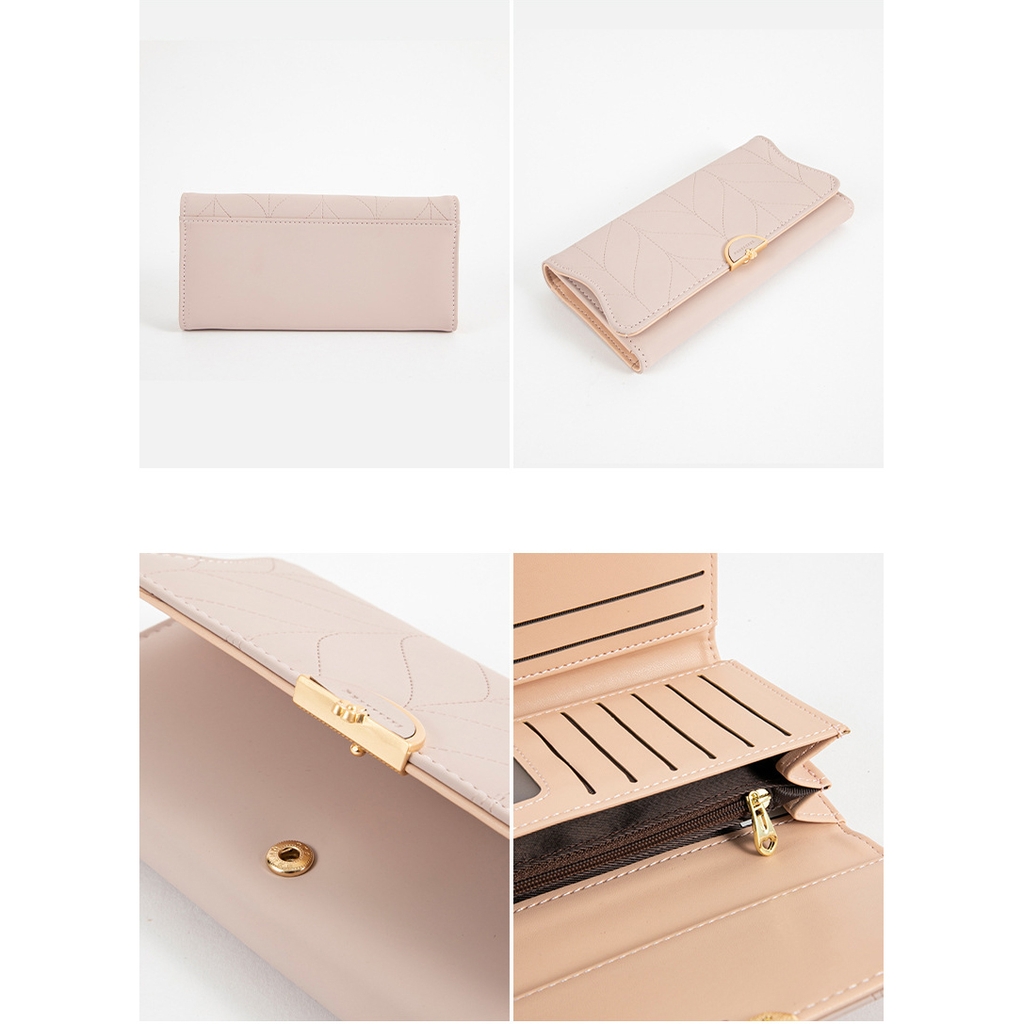 Ví Nữ Dài Cầm Tay Cao Cấp Sang Trọng Phong Cách Hàn Quốc TVNN441