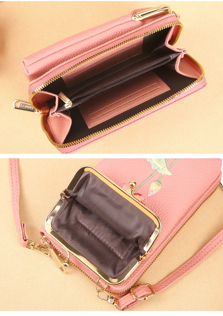 Ví Cầm Tay Nữ Dài Đeo Chéo Cao Cấp Sang Trọng Phong Cách Hàn Quốc TVNN448