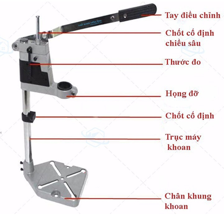 Bộ chuyển đổi máy khoan thành máy khoan bàn