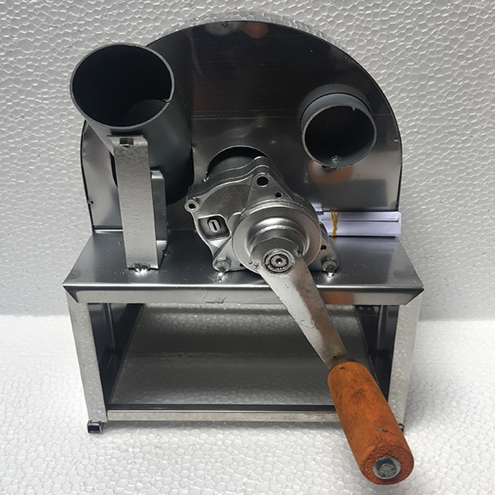 Máy thái hành tỏi quay tay inox, thái lát sả sung tặng bộ dao phụ