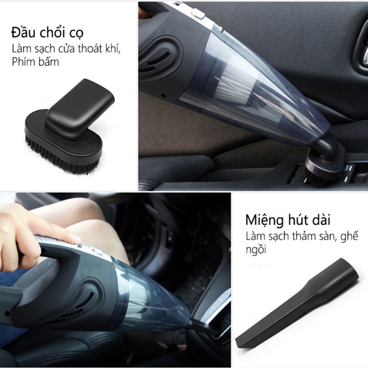 Máy hút bụi cầm tay R6053 120W lực hút mạnh 3200PA hút bụi ô tô, ghế sofa