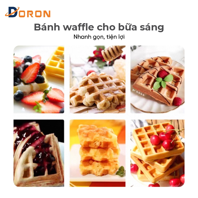 Máy làm bánh bông lan công nghiệp DORON_133 , 200W kiểm soát nhiệt độ chính xác, bánh thơm ngon