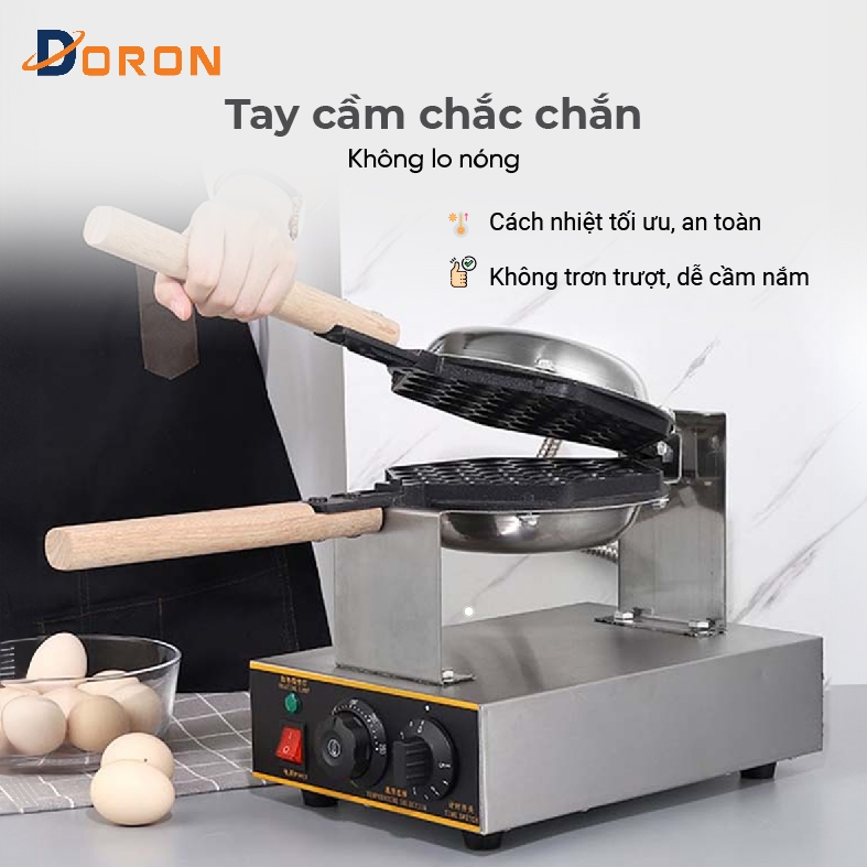 Máy làm bánh trứng gà non công nghiệp DORON_134 1400W kiểm soát nhiệt độ chính xác, bánh thơm ngon