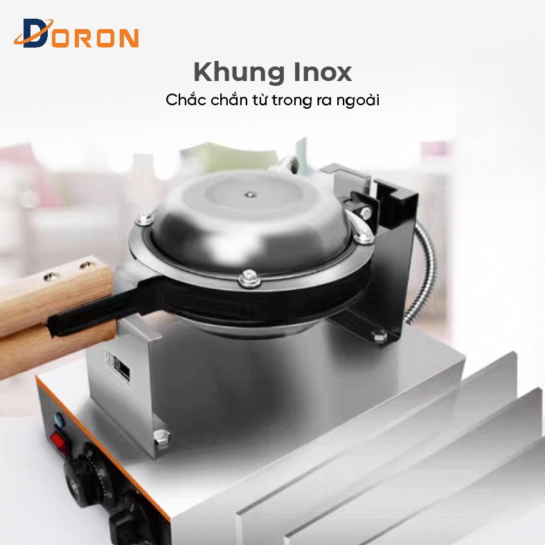 Máy làm bánh trứng gà non công nghiệp DORON_134 1400W kiểm soát nhiệt độ chính xác, bánh thơm ngon