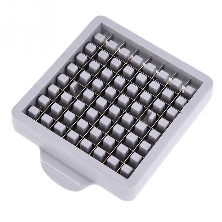 Dụng cụ cắt khoai tây chiên máy cắt củ quả hình vuông con trì 2 cỡ dao