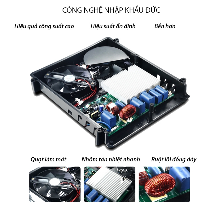 Bếp điện từ công nghiệp 3500W đầy đủ chức năng hẹn giờ, phiên bản tiếng việt