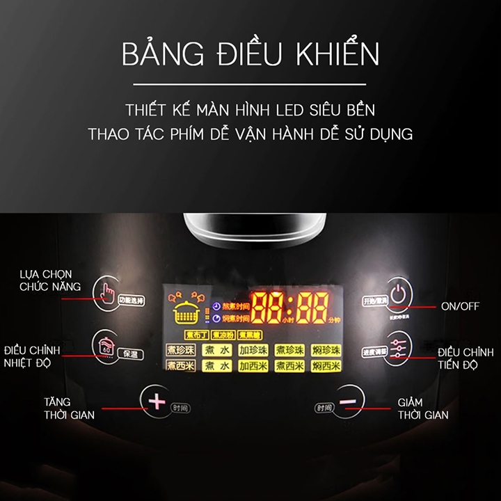 Nồi nấu trân châu FEST 900W 5L nấu và ủ tự động siêu ngon, siêu bền, giá tốt