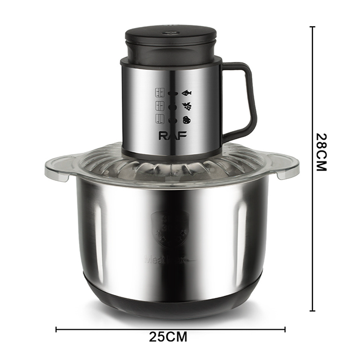 Máy xay thịt đa năng SOKANY 1000W cối lớn 5L inox 6 lưỡi dao thép không gỉ