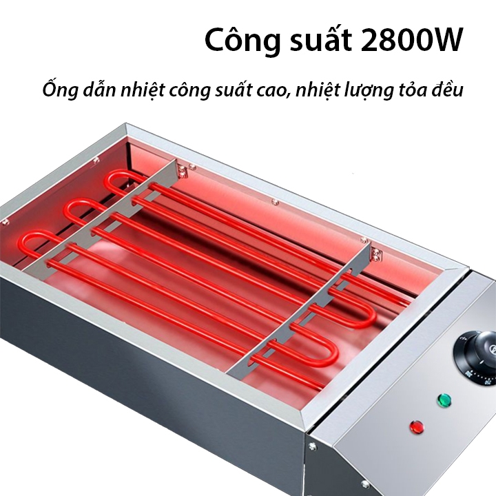 Bếp nướng điện công nghiệp không khói, nướng hải sản, thịt xiên