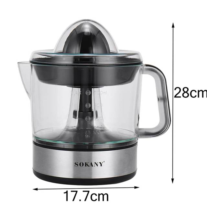 Máy vắt nước cam SOKANY 45W chế độ xoay 2 chiều tự động bằng điện