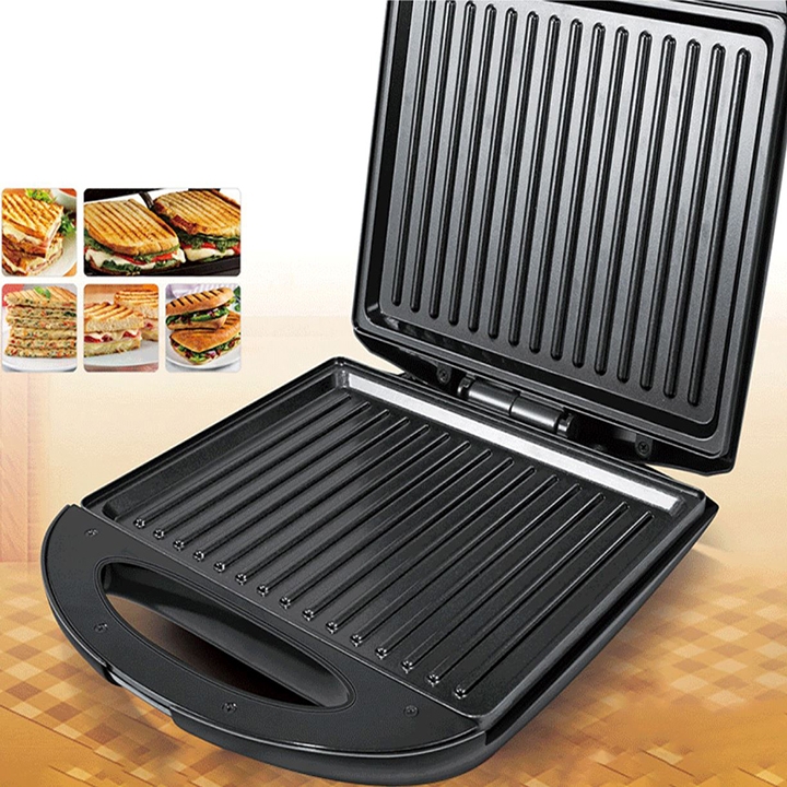 Máy kẹp nướng bánh mì đôi SOKANY SK-903 1400W nướng thịt, chiên trứng