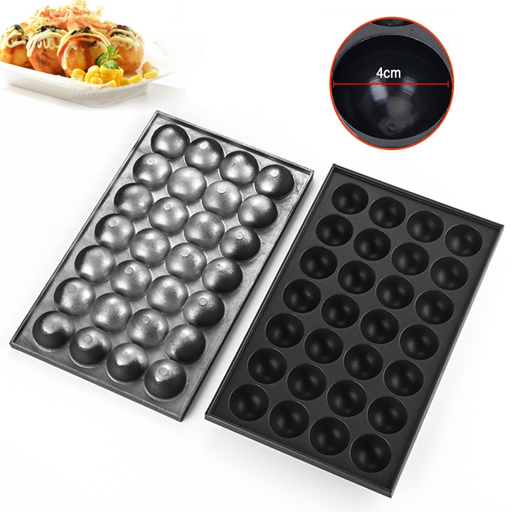 Bếp làm bánh bạch tuộc takoyaki làm nóng nhanh, bánh chín đều khuôn