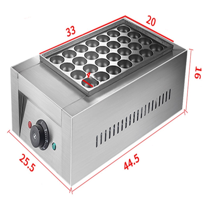 Máy nướng bánh bạch tuộc 2000W kiểm soát nhiệt độ chính xác, bánh thơm ngon