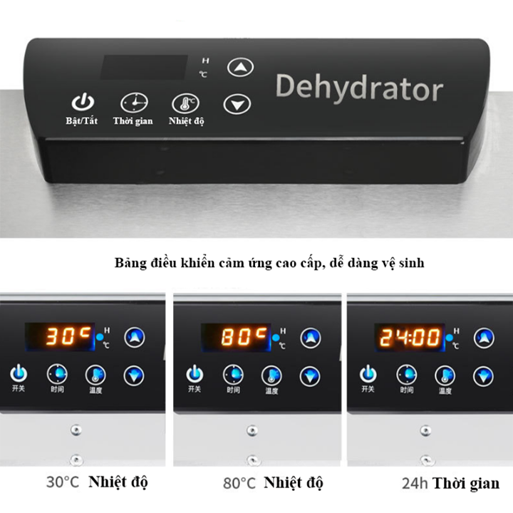 Lò sấy khô thực phẩm DEHYDRATOR 400W 6 tầng đa năng sấy khô dẻo các loại thực phẩm