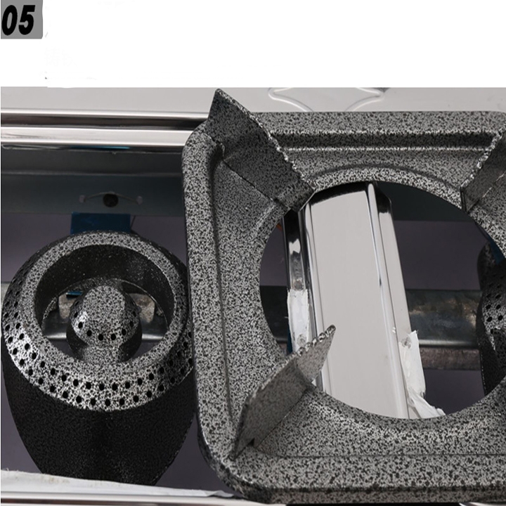 Bếp gas nấu cơm niêu, bếp gas mỳ cay 8 đầu đốt chất liệu inox, vệ sinh dễ dàng