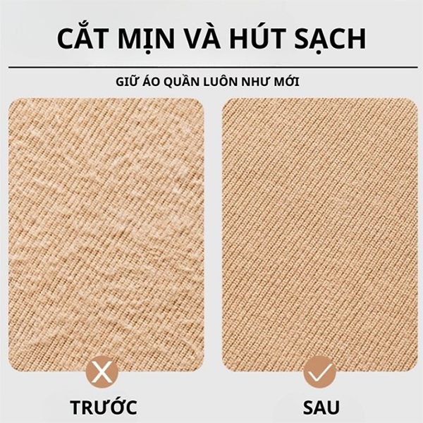 Máy cắt lông xù quần áo nhỏ gọn dùng pin sạc điện