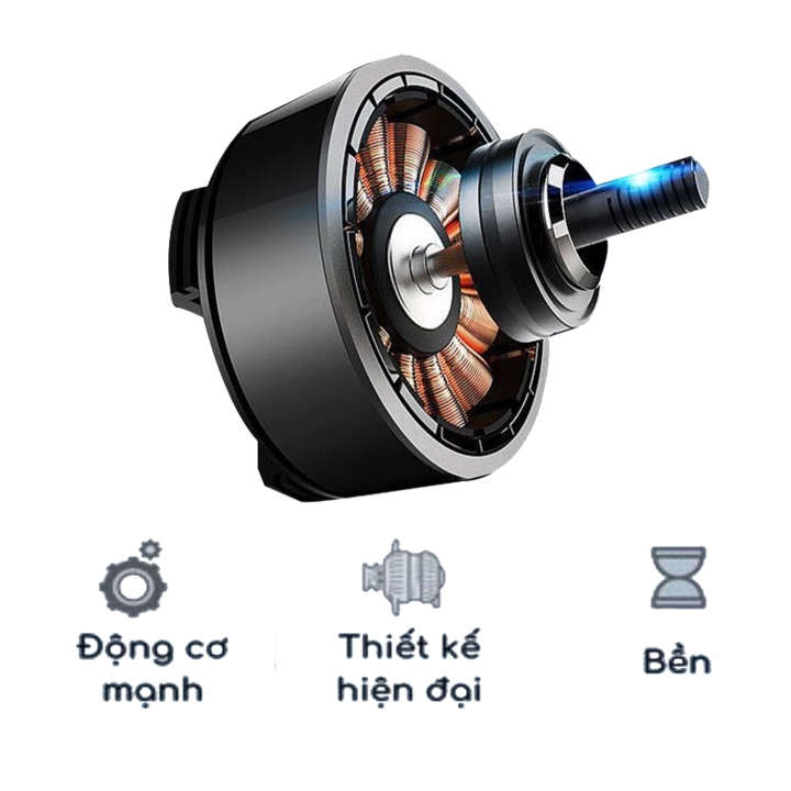 Quạt mini ô tô 10W cắm nguồn tẩu 12v đa năng xoay 360 độ siêu mát