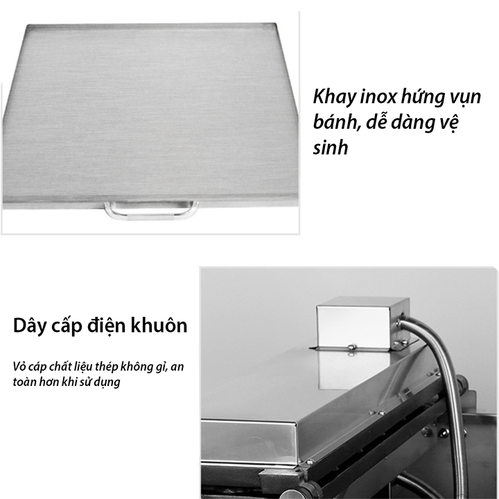 Máy làm bánh xiên hồ lô thơm ngon hot trend dùng điện (3 xiên dài)