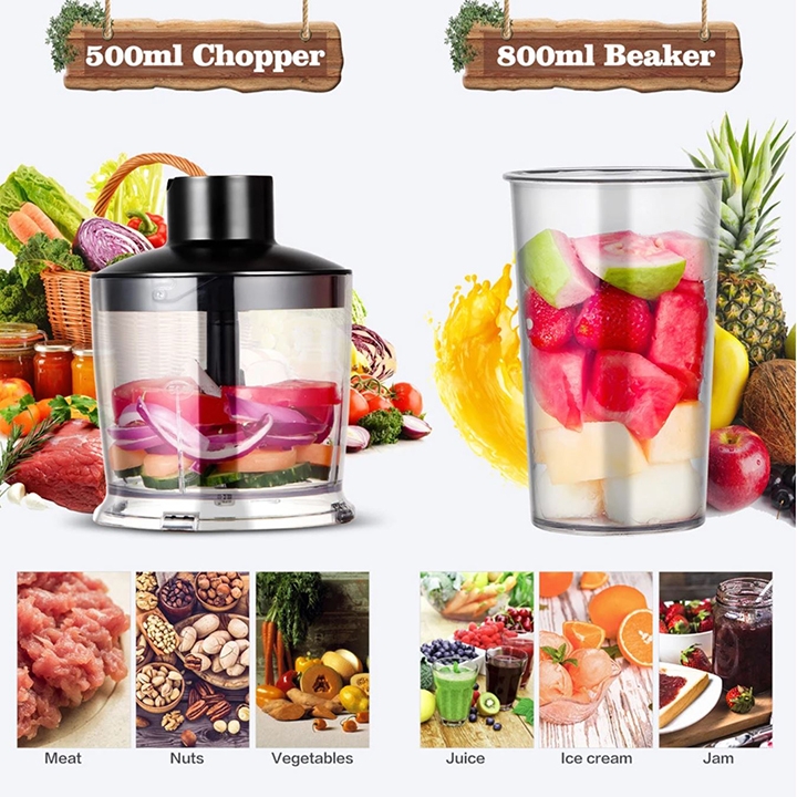 Máy xay sinh tố cầm tay 4IN1 SOKANY WK-1710 xay thịt, đánh trứng, rau củ…