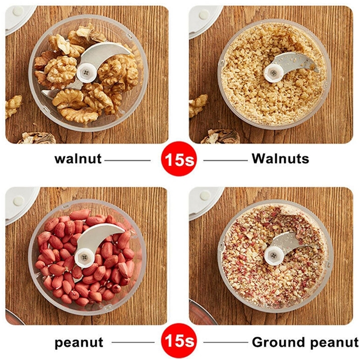 Máy xay tỏi ớt mini cầm tay sạc pin 45W 250ml tiện lợi