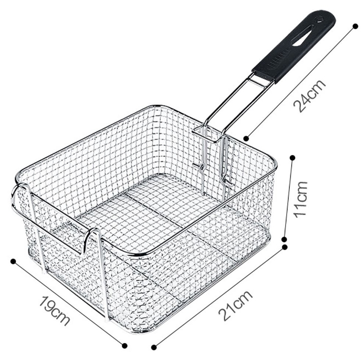 Rổ bếp chiên nhúng điện, vợt bếp chiên 6L chiên gà rán, khoai tây