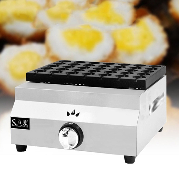 Máy nướng trứng cút xiên que 35 lỗ sử dụng gas