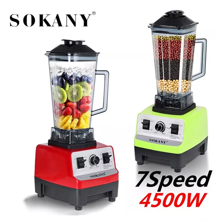 Máy xay sinh tố công nghiệp SOKANY 4500W công suất cao, xay cực nhuyễn