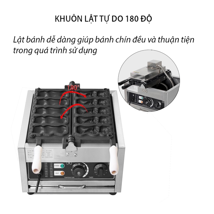 Máy hình mèo ôm cá 2000W sản phẩm hot trend độc đáo, bánh thơm ngon