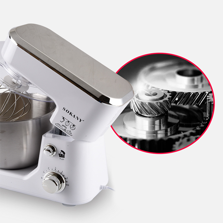 Máy đánh trứng trộn bột SOKANY SC-209 âu trộn 4L 800W đánh kem, nhào bột