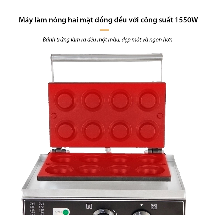 Máy làm đế bánh Tart trứng công nghiệp chống dính telfon siêu bền