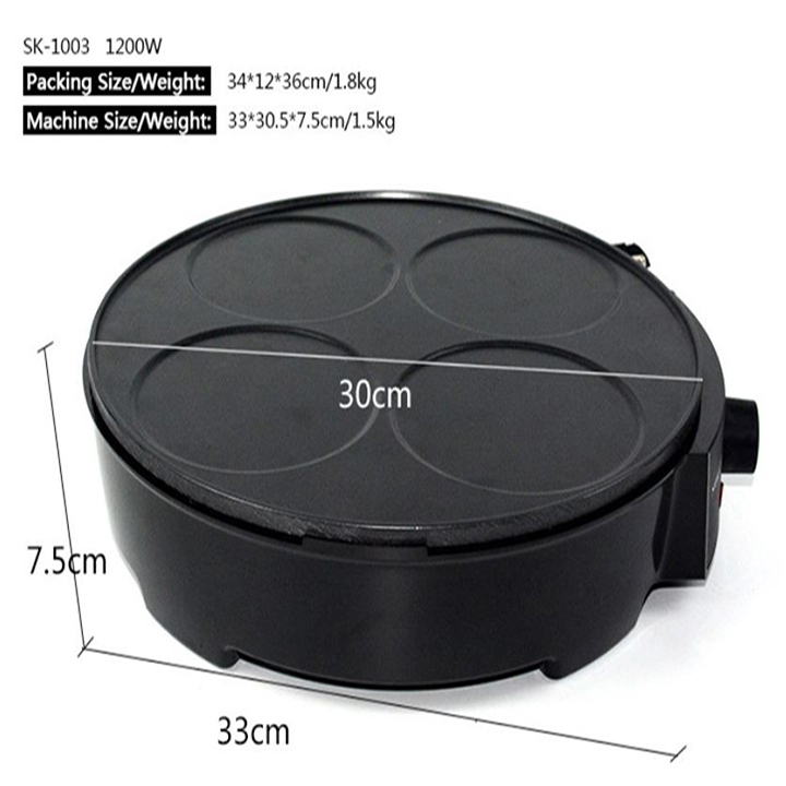 Máy chiên trứng, nướng thịt SOKANY SK-1003 1200W làm đồ ăn sáng tiện lợi