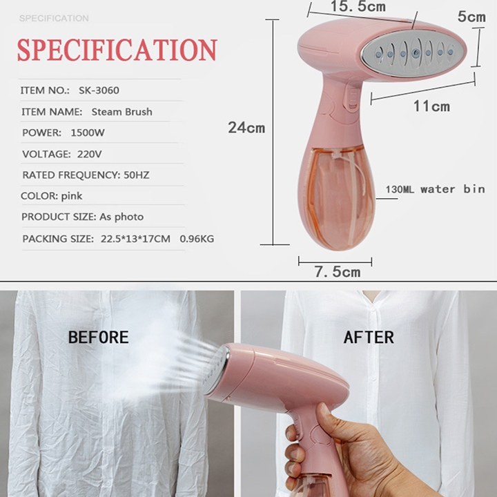Bàn là hơi nước cầm tay SOKANY SK-3060/1500W bàn ủi hơi nước gấp gọn tiện lợi