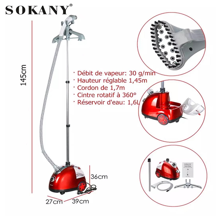 Bàn ủi hơi nước đứng SOKANY SK-4002/1700W máy là hơi nước an toàn, tiện lợi