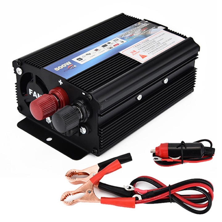 Bộ kích điện Inverter, bộ đổi nguồn từ 12v lên 220v công suất 500W
